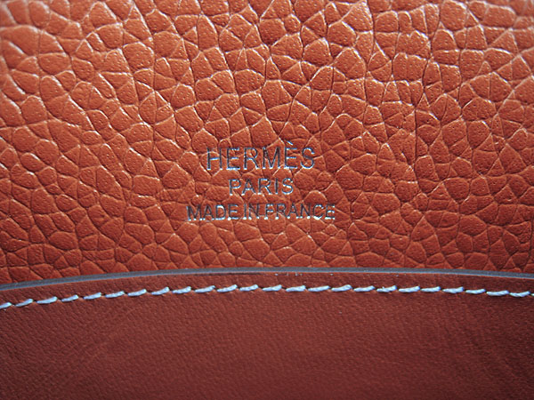 AAA Hermes Kelly 22 CM France Leather Handbag Orange H008 On Sale - Click Image to Close